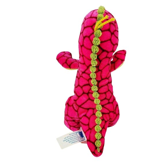 Classic Toy Company Pink Dragon 9 in Plush Green Scales Stuffed Animal Fantasy - Picture 4 of 7